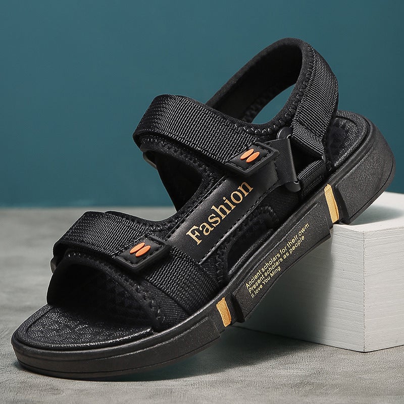 Exclusive For Fashion Casual Open Toe Breathable Beach Velcro Men'S Drag Cool Beach Shoes Factory - Image 1