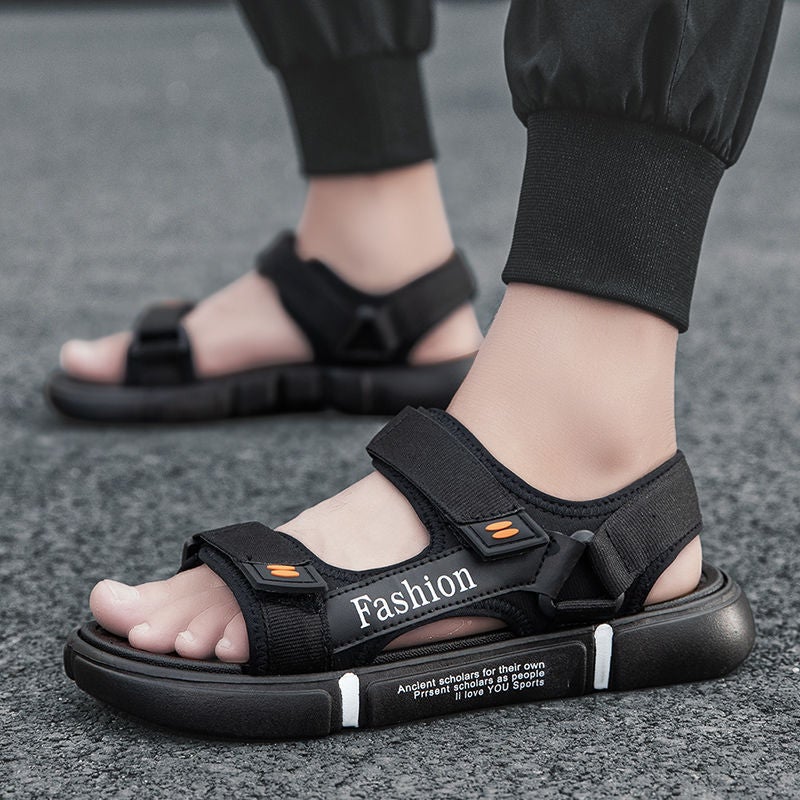 Exclusive For Fashion Casual Open Toe Breathable Beach Velcro Men'S Drag Cool Beach Shoes Factory - Image 5