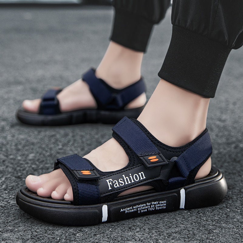 Exclusive For Fashion Casual Open Toe Breathable Beach Velcro Men'S Drag Cool Beach Shoes Factory - Image 3