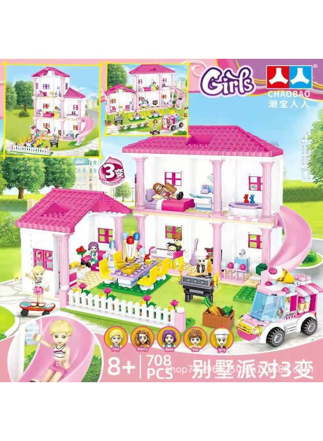 Chaobao Renren 7348 Compatible With Lego Building Blocks 7008 House Ice And Snow Castle Kidsren's Puzzle Assembly Girl Toy - Image 3