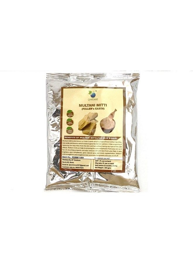 QYKKARE Rose Powder And Multani Mitti Combo Pack (100Gmx2) - Image 4