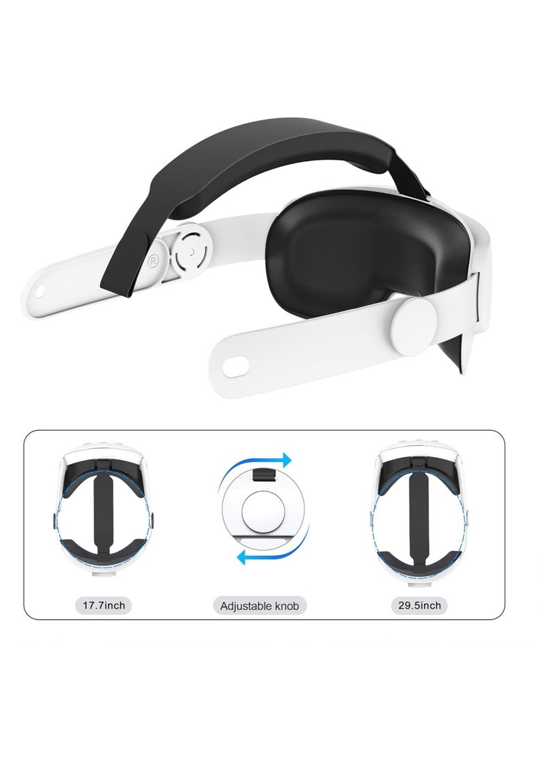 Zikra Adjustable Head Strap for Meta Quest 3, Super Soft and Skin Friendly PU Surface, Elite Strap Replacement, Enhanced Support and Lightweight Design VR Accessories for Meta Quest 3 - Image 3
