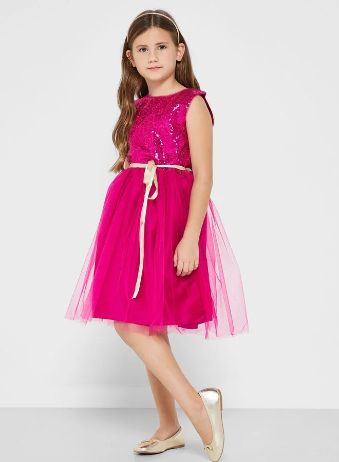 Pinata Sequin Embellished Partywear Dress