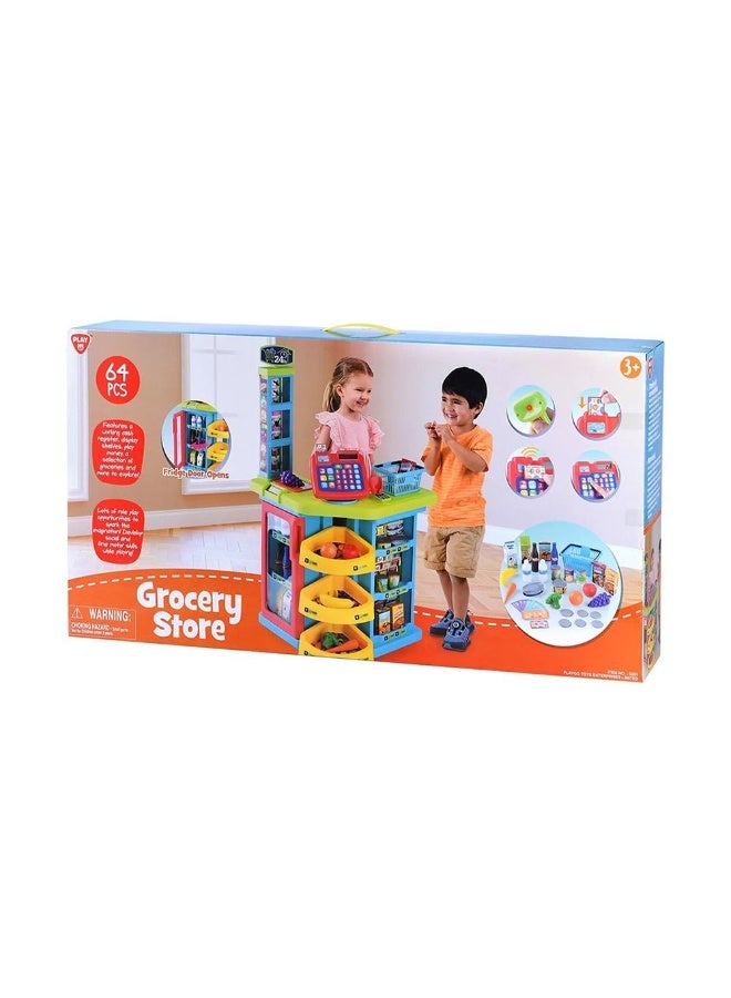 PLAYGO مجموعة متجر البقالة (64 قطعة) - Image 3