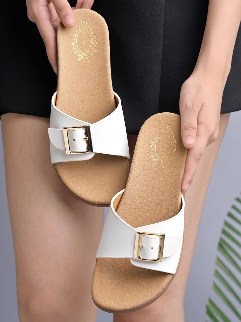 Shoetopia صندل كعب ويدج للنساء من شوتوبيا - Image 3