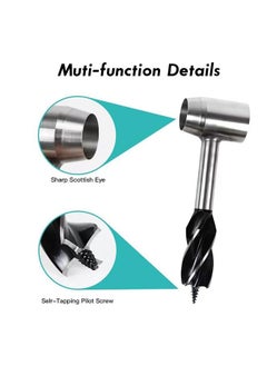 yongsheng Survival Tool for Bushcraft Settlers, Manual Drill Wrench, Eye Auger Drill and Hand Hole Maker with Protective Case and Hook  - Image 3