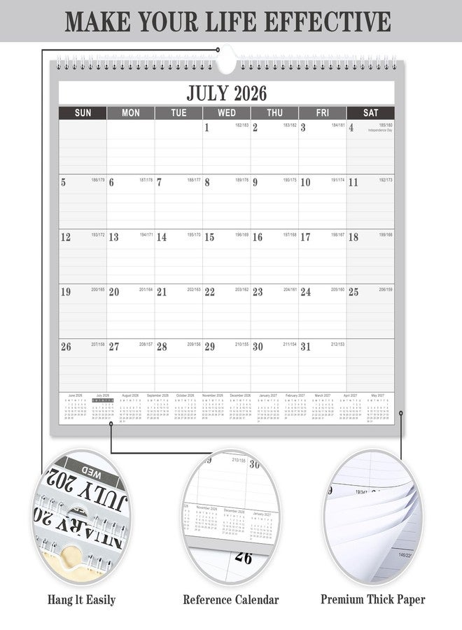 Feteulo 2026 Calendar - 2026 Wall Calendar, Jan. 2026 - Dec. 2026, 14.6'' x 11.4", Large Wall Calendar with Highlighted Holidays, Twin-Wire Binding, Calendar for Planning - Image 4
