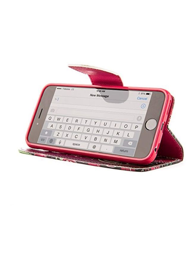 NIBEMINENT Printed Folio Case Cover For Apple iPhone 6/6 Plus Pink Heart - Image 3