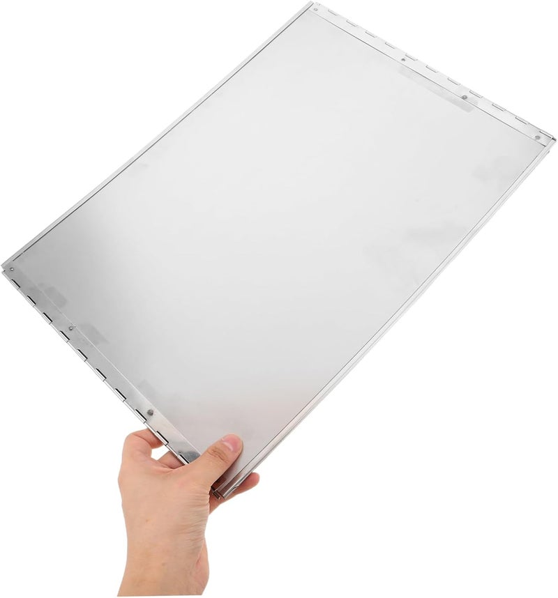 Shock rubber edge Healifty Kitchen Oil Baffle Splatter Guard Kitchen Grease Guard Metal Splatter Screen Stove Top Barrier Oil-splash Boards for Home Stainless Cook Barrier Oil Baffles Stainless Steel Silver Global trendy simple build - Image 4