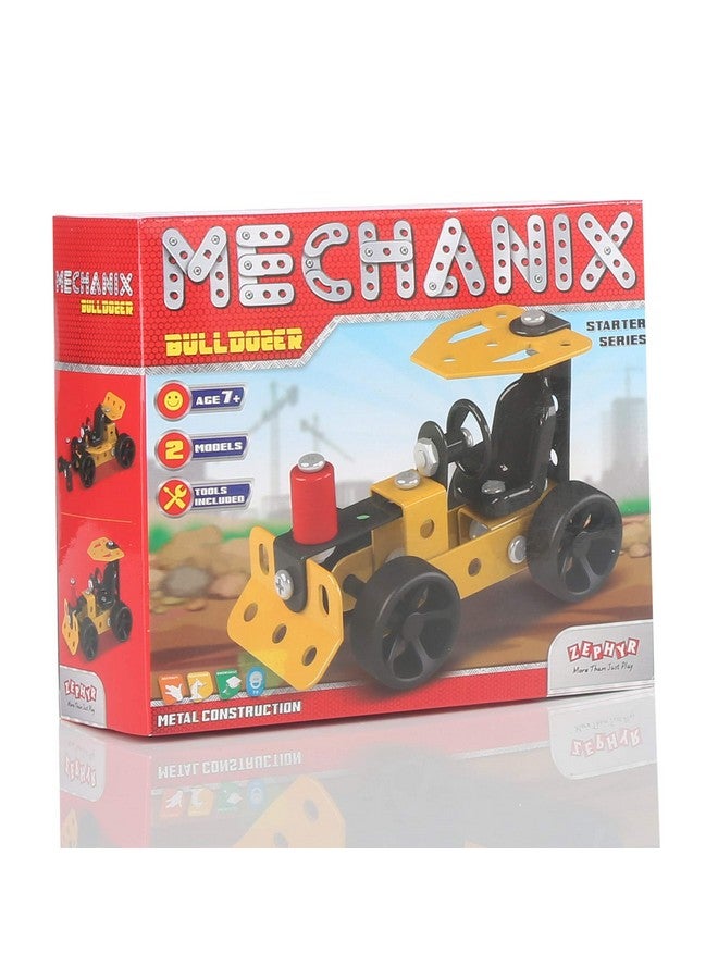 MECHANIX Bulldozer,DIY Stem&Education Metal Construction Set, for Boys & Girls 6 Yr+, Return Gifts Set, Multicolor - Image 1