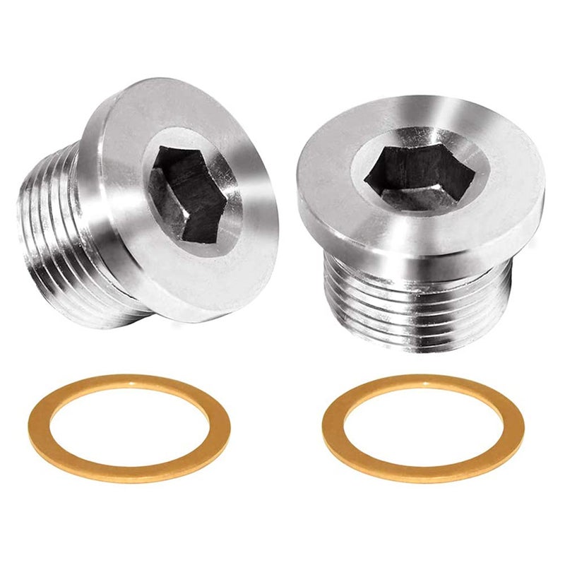 Joywayus Internal Hex Head Socket Pipe plug M10x1 Thread Stainless Steel Pipe Fitting Rods By CNC(Pack of 2) - Image 5