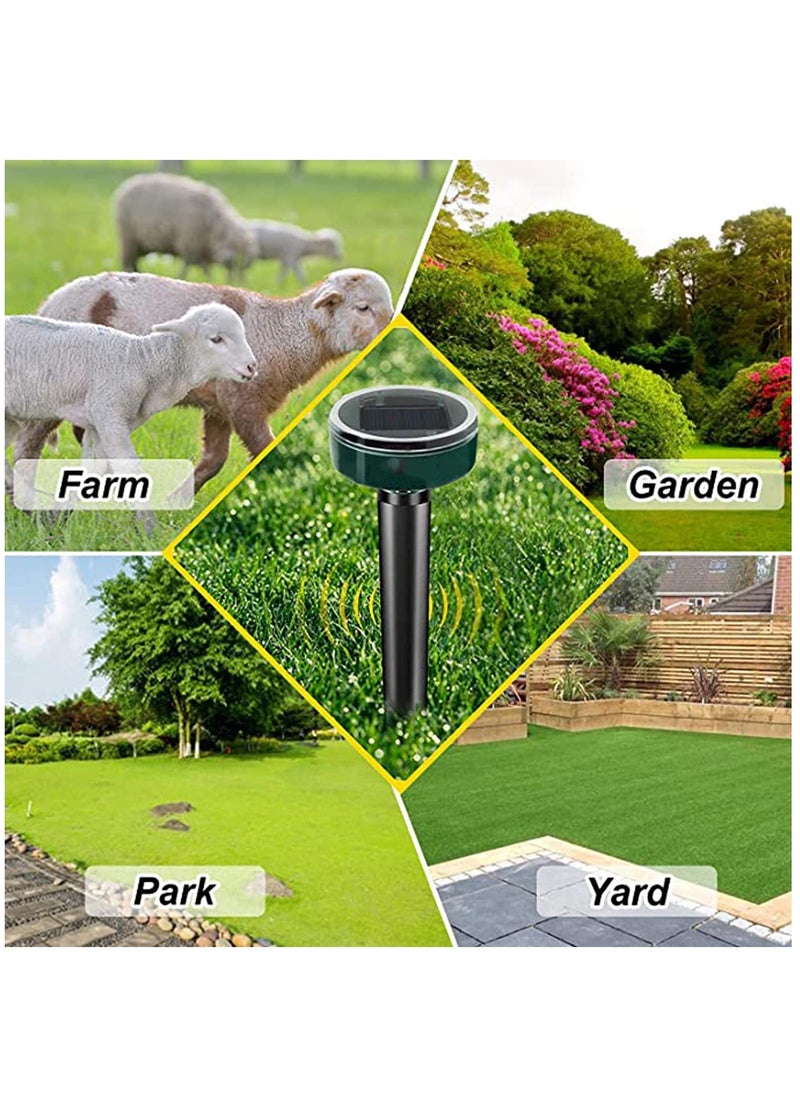 Excefore - Solar Mole Repellent Ultrasonic, 1Pcs Gopher Mole Stopper Solar Powered, Sonic Mole Deterrent Groundhog Chipmunk Snake Rodent Vole Spikes Chaser Squirrel Rat Control Lawn Garden Yard - Image 1