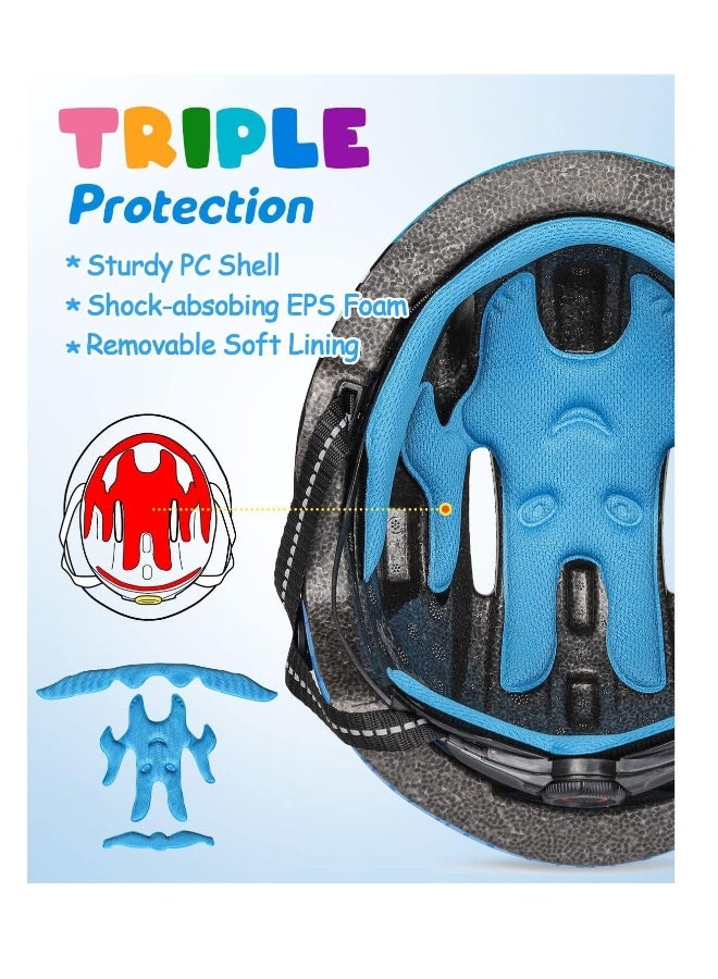 Toddler Helmet Kids Bike Helmet Lightweight 3D Children Multi Sport Bicycle Helmet for Boys and Girls, for Multi Sport Scooter Cycling Skating  Age 3 8 