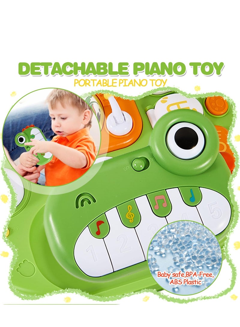 Baby Activity Table Toys 6+ Months, Dinosaur Learning Table Musical Toys, Educational Baby Activity Center,  Play Table for  1 2 3 Year Old Boys Girls
