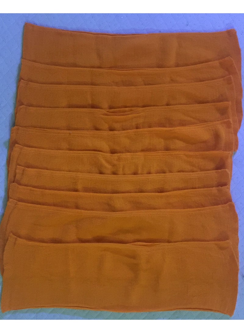 Garami 10 pcs orange colour Women Disposable Mesh Underwear Post Maternity Cotton Briefs C Section Recovery Maternity Panties Fits Medium to Large - Image 2