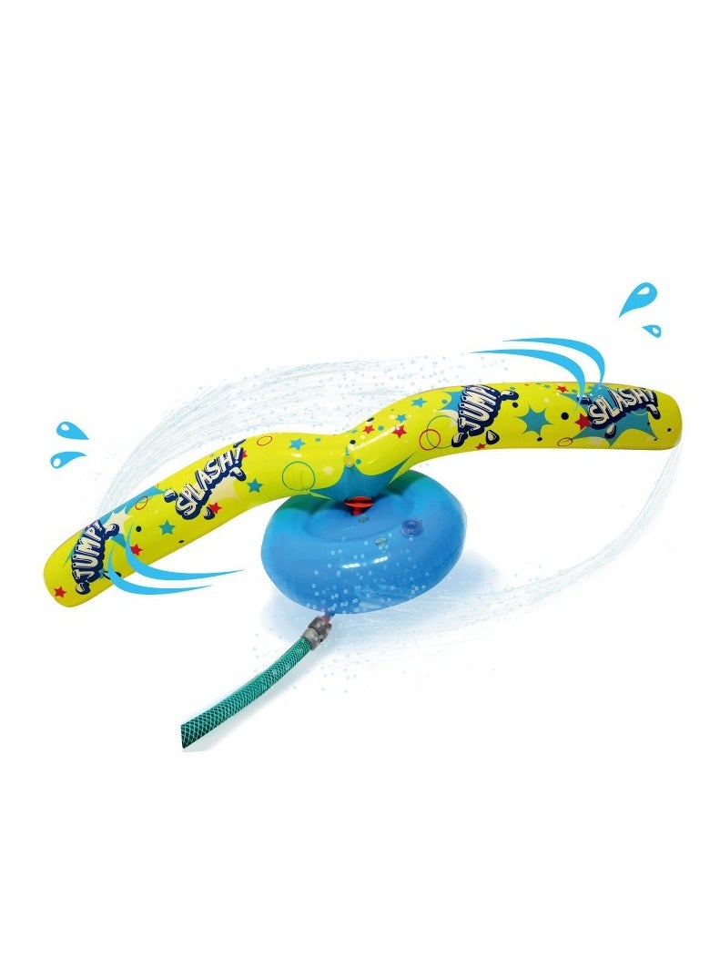 Water Sprinkler for Kids with Rotating Spray Nozzles Attaches to Garden Hose Fun Summer Outside Toys for Toddlers 4-5-7 + Lawn Backyard Games for Kids 4-8-12 Family Outdoor Play Equipment  - Image 4