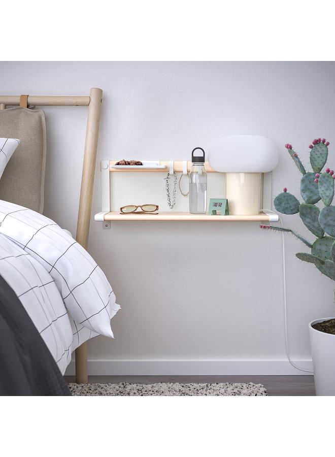 erorex Wall shelf, white/aspen, 65x26 cm - Image 2