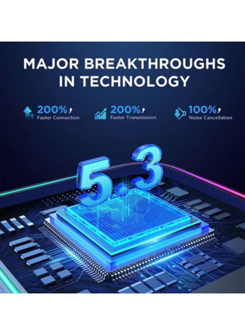 Car Bluetooth Aux Adapter with Dual Mics and Noise Cancellation, Bluetooth Aux Adapter Car Plug and Play, USB Aux Bluetooth 5.3 Receiver for Car Stereo Music Streaming and Hands-free Calls - Image 5