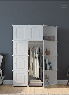 XiuWoo 8-Cube Storage Cabinet Closet Portable Wardrobe Combination Armoire With Shelf For Home Space Saving  - Image 2