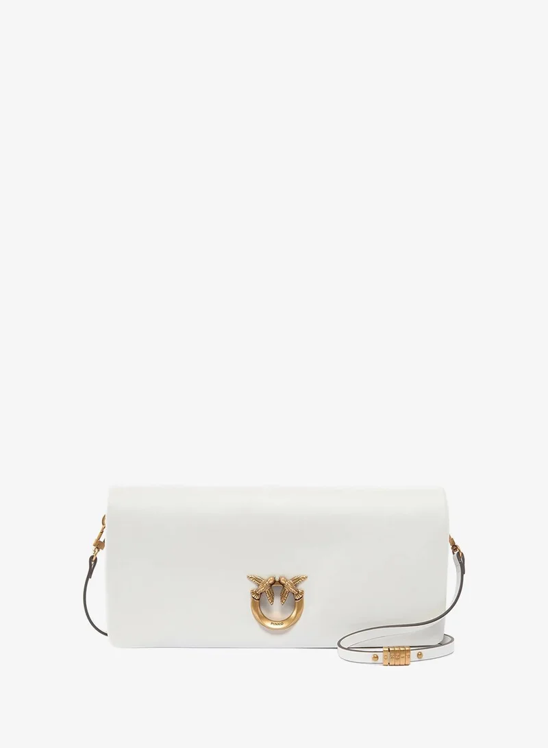 PINKO Love Bag Click Soft medium crossbody clutch