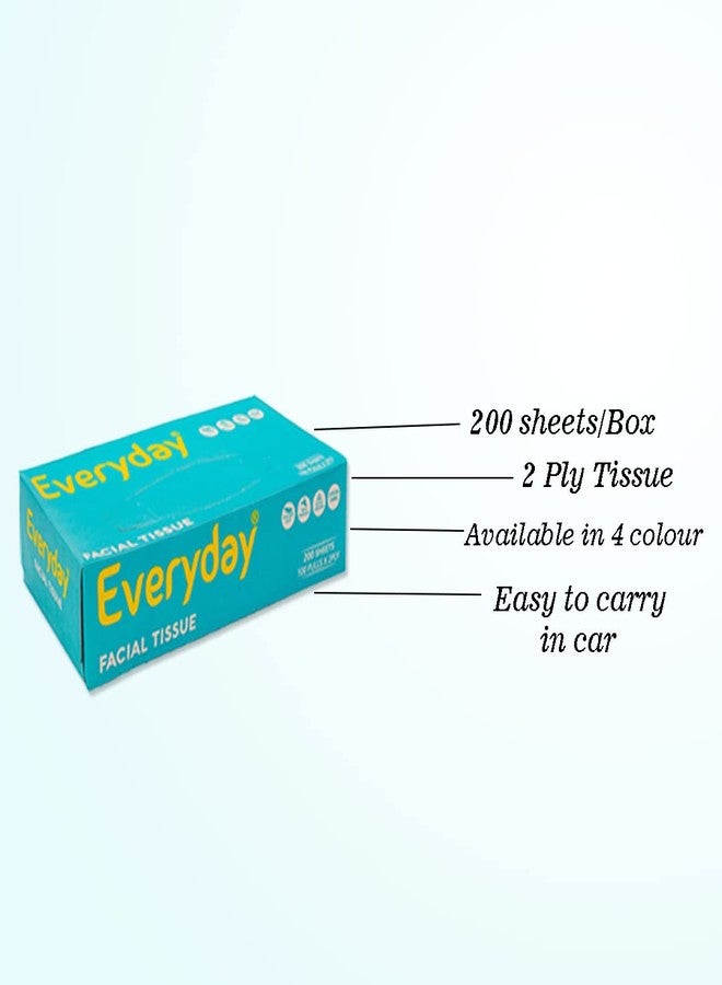 Everyday Soft face tissue | 2 Ply virgin Face Tissue 100 Pulls/Box Pack of 5 | 100 Tissue/Box X 5 = 500 Tissues| For Car, House, makeup and more! - Image 4