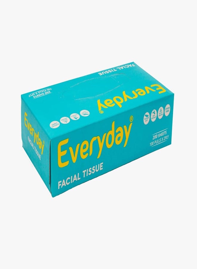 Everyday Soft face tissue | 2 Ply virgin Face Tissue 100 Pulls/Box Pack of 5 | 100 Tissue/Box X 5 = 500 Tissues| For Car, House, makeup and more! - Image 5