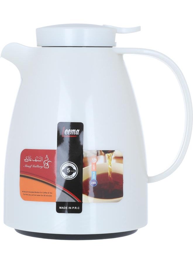Lima - Plastic Thermos 0.35 Liter Squeeze White - Image 1