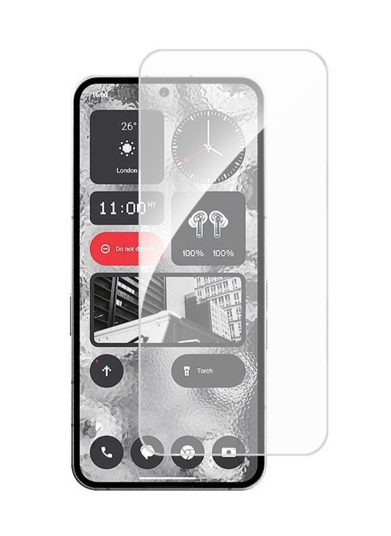 2 in 1 Nothing Phone 2A 5G Phone Case Cover & Screen Protector - Shockproof Clear Slim TPU Protective Phone Cover & Full Coverage Delicate Touch Tempered Glass Screen Protector for Nothing Phone 2A 5G