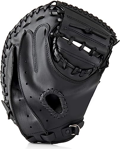 Gracfulcub Baseball Catcher GloveSoftball Catchers Mitt for Kid Youth Aldult Baseball TrainingComfortable DurableLeft Hand Glove Black 33 Inch - Image 3
