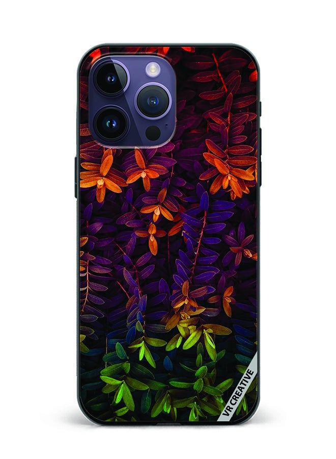 VR CREATIVE Protective Case Cover For Apple iPhone 15 Pro Leaves Design Multicolour - Image 1