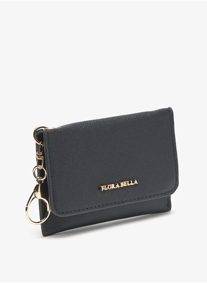 Flora Bella By Shoexpress Women Textured Wallet with Flap Closure