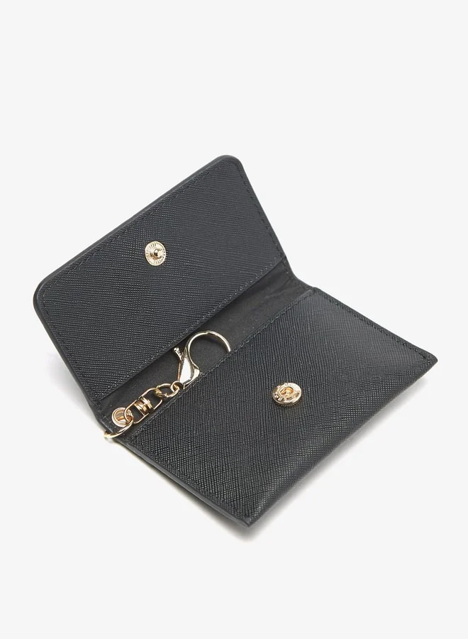 Flora Bella By Shoexpress Women Textured Wallet with Flap Closure