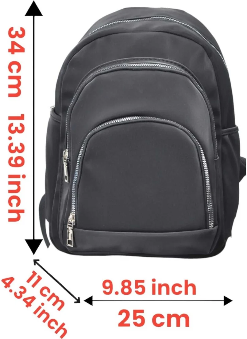 Tezzgelsin Unisex Waterproof Satin Artificial Leather Daily Use Backpack