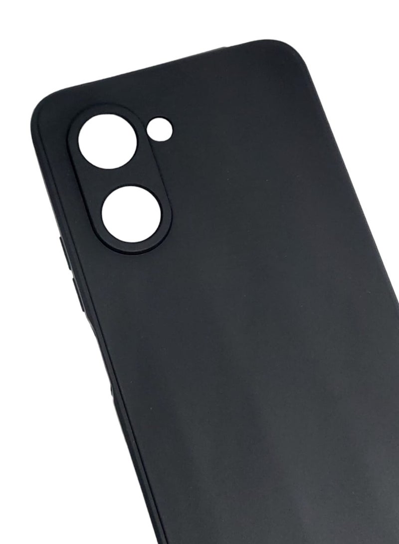 Blue Sky Compatible with Realme C33 Case Liquid Silicone Case Full Body Protective Cover Shockproof Slim Phone Case Anti-Scratch Soft Microfiber Lining - Image 4