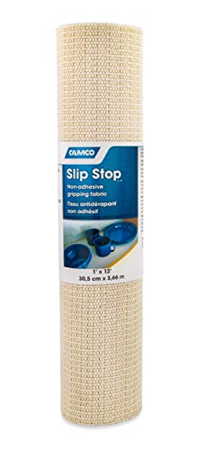 Camco Slip Stop Liner - Prevents Slipping and Sliding in RVs & Camper Kitchen Shelves and Drawers | Great for Toolboxes, Rugs, & More |Durable, Washable Material | 1' x 12' Roll - Cream (43277) - Image 4