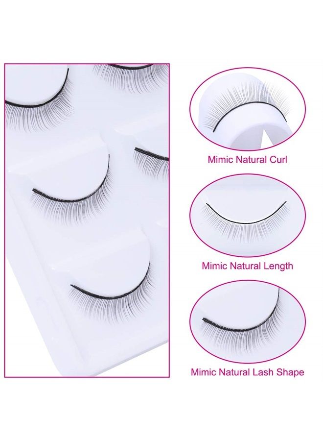 FADLASH رموش تدريب لتمديد الرموش FADLASH 25 زوج لاصقة ذاتياً رموش شريطية لتمديد الرموش لرأس دمية الرموش مستلزمات تمديد الرموش - Image 2