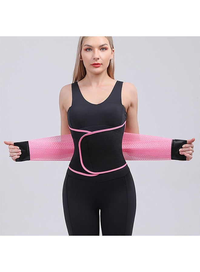 Waist Trainer Belt for Women, Sport Girdle Belt, Slimming Sauna Waist Trimmer Belly Band Sweat Sports Girdle Belt, Exercise Belt with Adjustable Straps, Slimming Body Shaper Belt (L:38.5inch) - Image 3