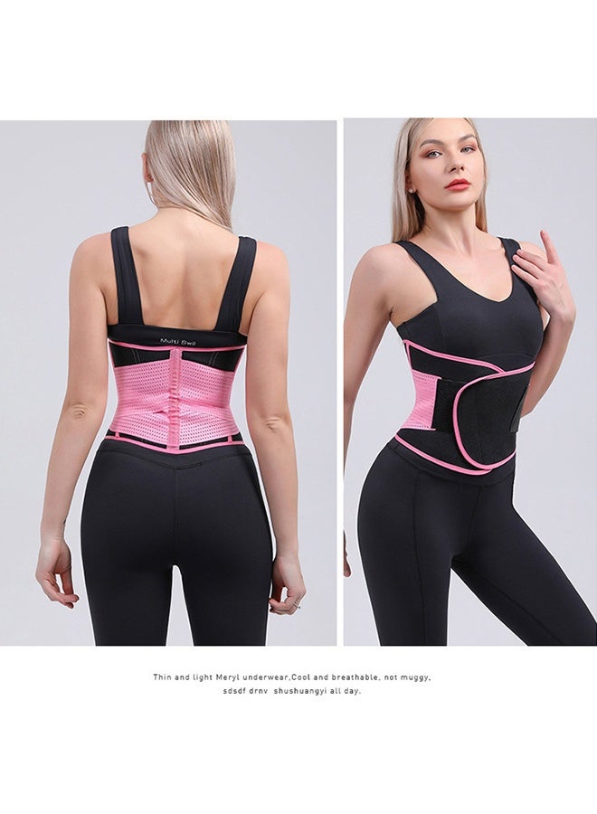 Waist Trainer Belt for Women, Sport Girdle Belt, Slimming Sauna Waist Trimmer Belly Band Sweat Sports Girdle Belt, Exercise Belt with Adjustable Straps, Slimming Body Shaper Belt (L:38.5inch) - Image 2