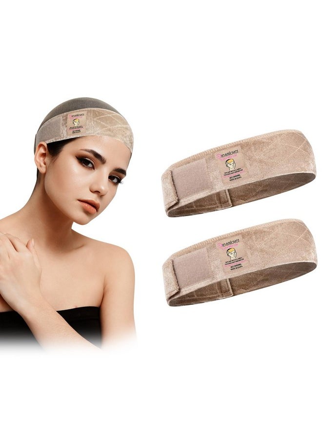Dreamlover - Dreamlover Wig Grip, Wig Grip Bands, Wig Headband for Keeping Wigs in Place, Tan, 2 Pieces - Image 1