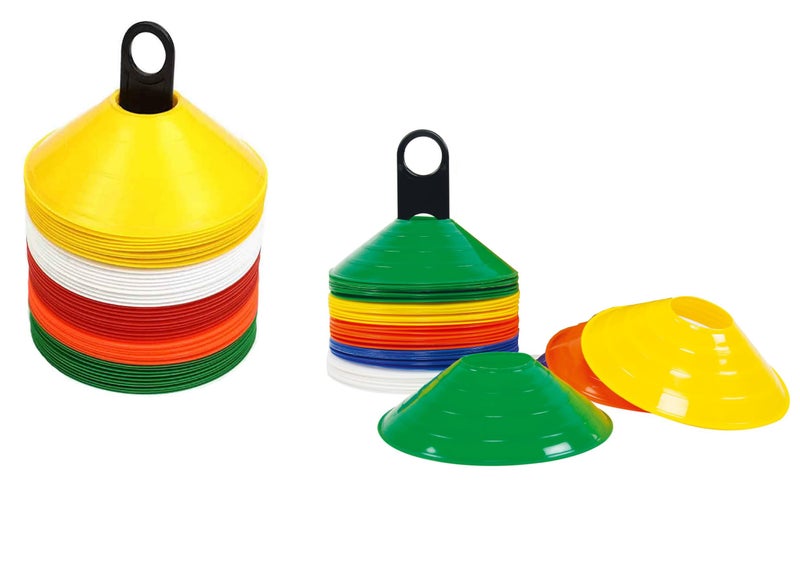 Protoner Sports Training Disc Cones, Multicolour Ground Markers, Set of 50-10 Options, Agility Training Equipment (Set of 50 pcs) - Image 5