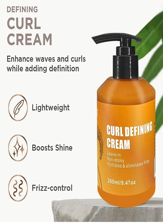 GZE Curl Defining Cream - Anti-Frizz Curling Cream to Define All Curly Types & Hair Textures Curling Perfection with Argan Oil - Image 3