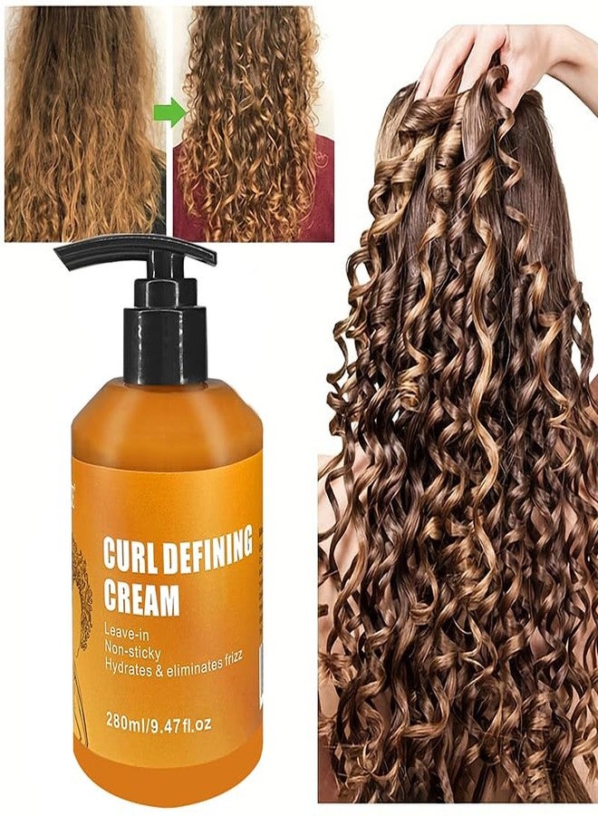 GZE Curl Defining Cream - Anti-Frizz Curling Cream to Define All Curly Types & Hair Textures Curling Perfection with Argan Oil - Image 2