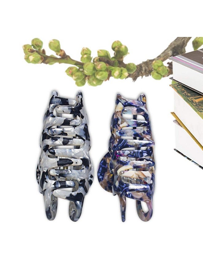 ACCGLORY Bohemian Tortoise Shell Hair Clips For Women Strong Hold Grip Premium Large Claw Clips For Thick Hair Ladies Acrylic Celluloid Medium Classic Boho Hair Clips For Fine Thin Hair Accessories - Image 5