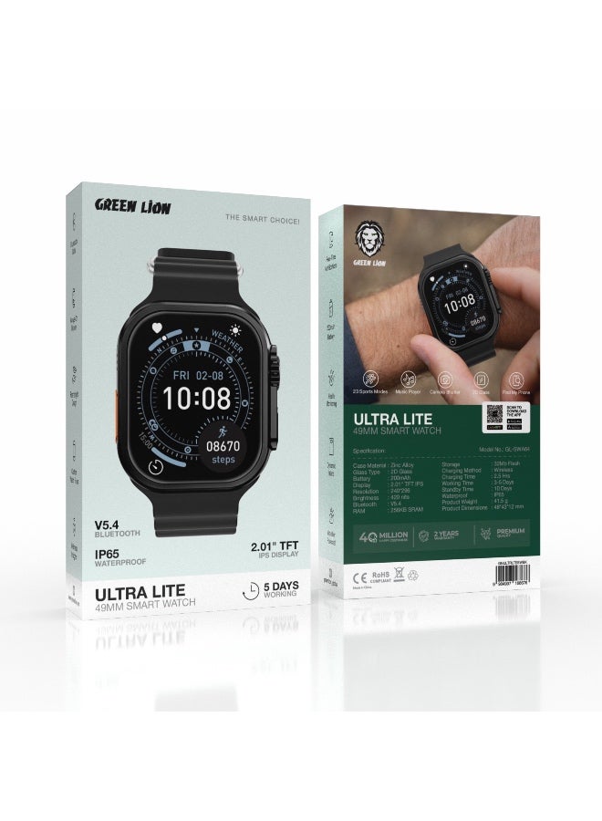 GreenLion ULTRA LITE 2.01'' TFT IPS Display Smart Watch - Image 5