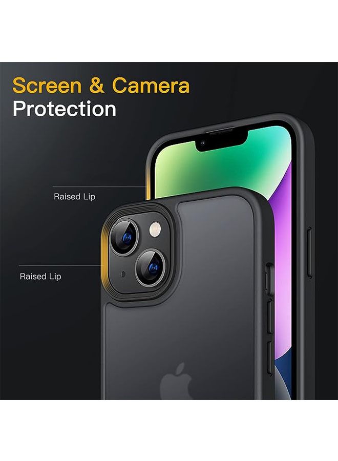 Ocean iPhone 15 Case 6.1 inch Frosted Slim Case, TPU Yellowing-Resistant Anti-Drop Shock Absorption Anti-Scratch Phone Case for iPhone 15 Cover Frosted Black - Image 4