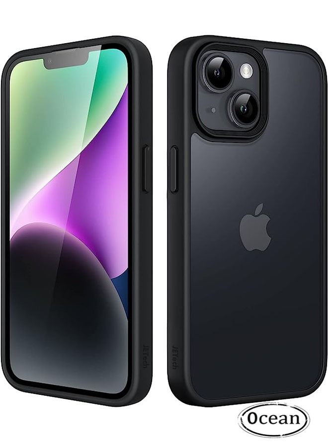 Ocean iPhone 15 Case 6.1 inch Frosted Slim Case, TPU Yellowing-Resistant Anti-Drop Shock Absorption Anti-Scratch Phone Case for iPhone 15 Cover Frosted Black - Image 1