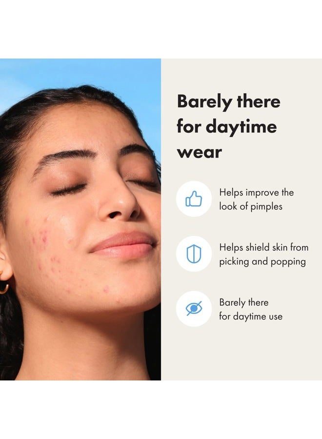Mighty Patch Mini Invisible+ Patches - X-Small Daytime Hydrocolloid Acne Pimple Patches for Covering Zits & Blemishes, Blends Into Skin & Barely There (30 Count, 10mm Patch) - Image 5