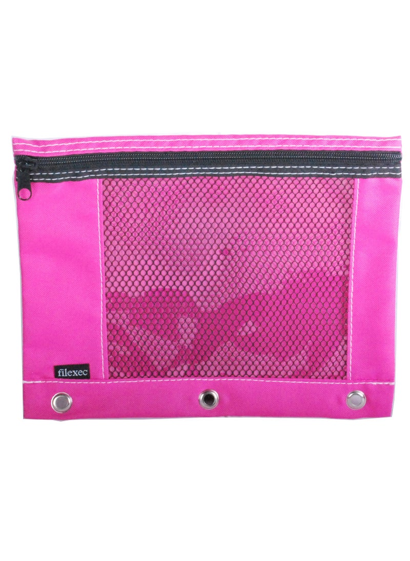 Filexec Filexec Products Soft Touch Pencil Pouch (18272) Hot Pink  - Image 1