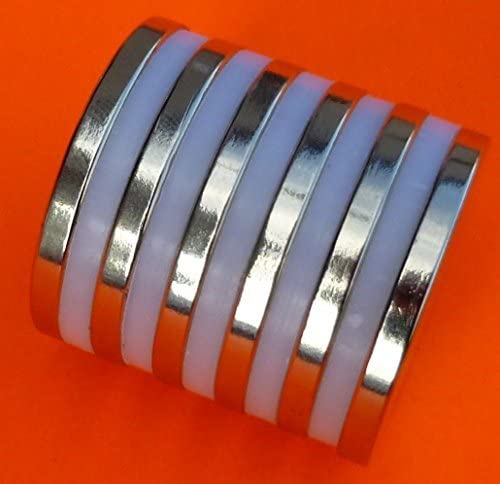 Applied Magnets 6 قطع مغناطيس نيديميوم N42 فائق القوة 1.26" × 1/8" أقراص NdFeB، أقوى وأعظم مغناطيسات الأرض النادرة في العالم من Applied Magnets مع لاصق 3M - Image 1