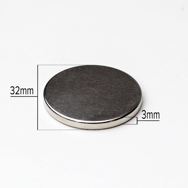 Applied Magnets 6 قطع مغناطيس نيديميوم N42 فائق القوة 1.26" × 1/8" أقراص NdFeB، أقوى وأعظم مغناطيسات الأرض النادرة في العالم من Applied Magnets مع لاصق 3M - Image 3